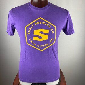 Surly Brewing Co T-Shirt Unisex Colorful Large Logo Twin Cities Minnesota M